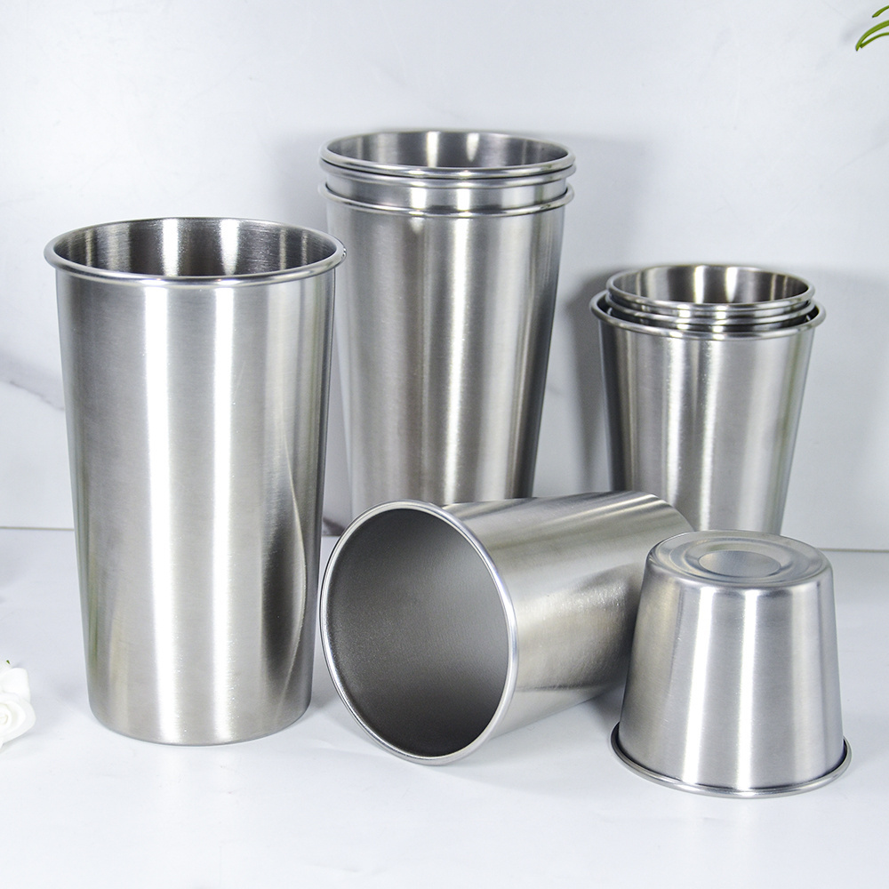 Single layer Metal 304 stainless steel Drinking Cup/water Cup/coffee Mug