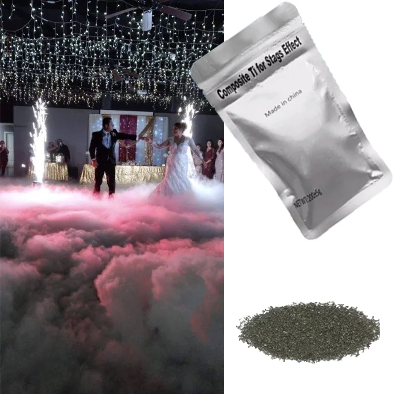 Wedding 200g cold sparkle powder Fireworks Composite Titanium Powder for Sparkler Machine MSDS certificate