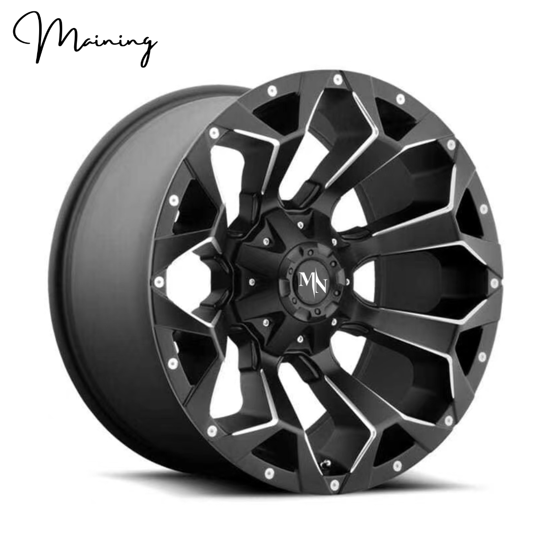 Offroad Rims 15 16 17 Inch 6 Hole Gloss Black Milled Off-road Rims Fits For Toyota Offroad Rims