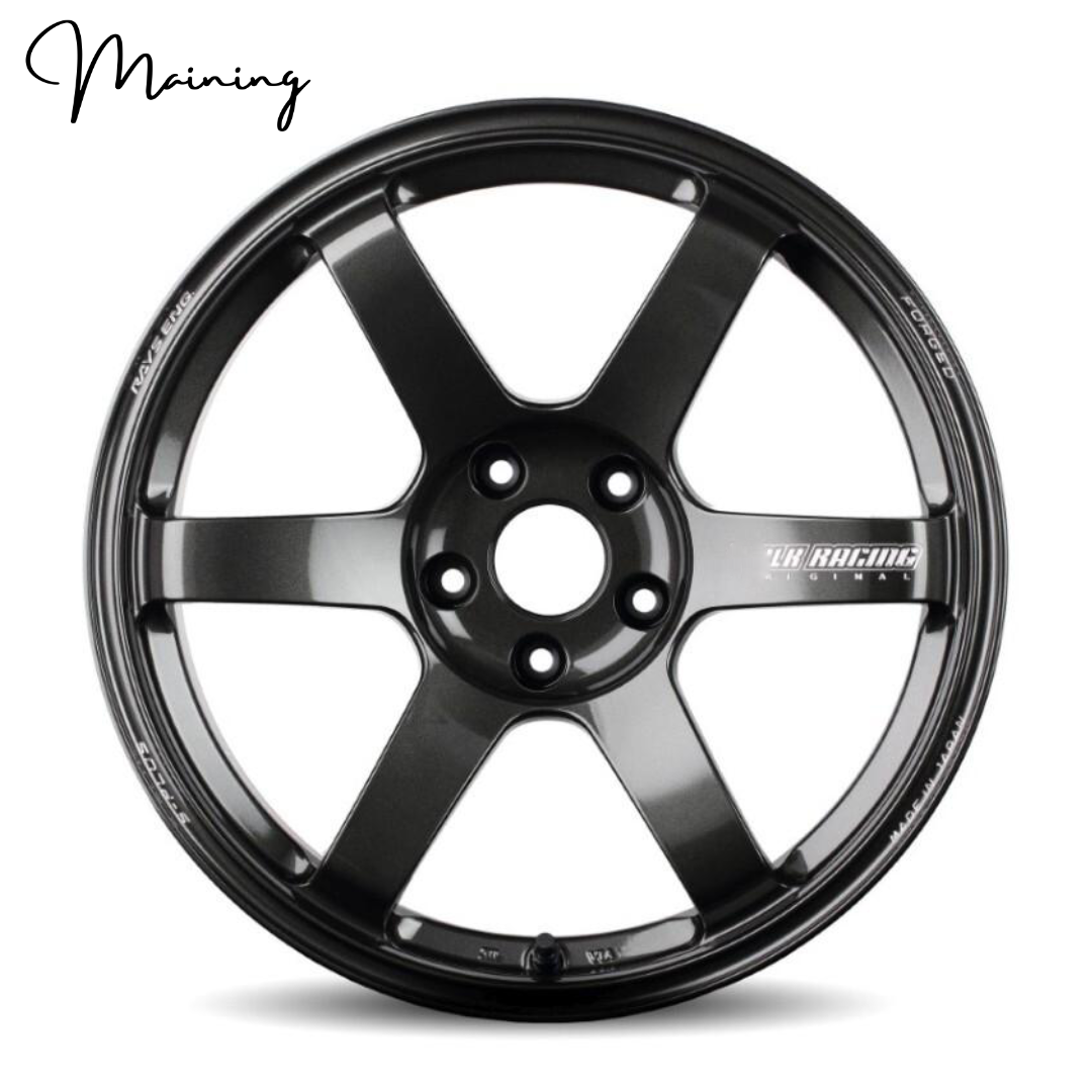 TE37 Saga S-Plus Diamond Dark Gunmetal Wheels 5x114.3 5x120 Customized Size Rims For Nissan Skyline GTR BMW Toyota JDM Car Rims