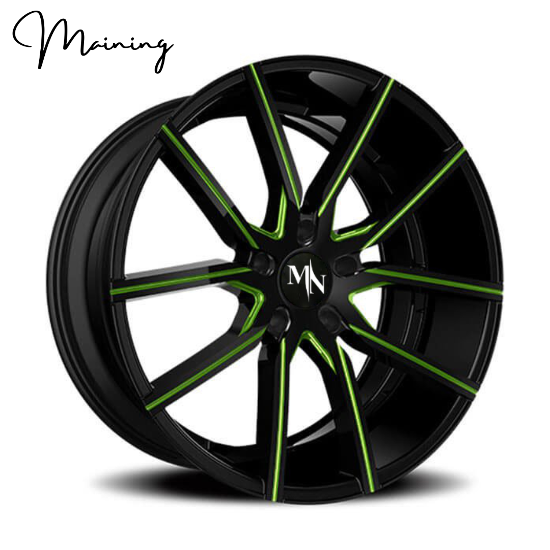 Custom Finish 5x112 5x114.3 5x120 wheels 17 18 19 20 21 22 Inch Double Color Rims 5 Holes Lug For BMW Benz Audi Wheels