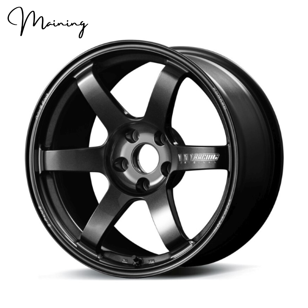 TE37 Saga S-Plus Diamond Dark Gunmetal Wheels 5x114.3 5x120 Customized Size Rims For Nissan Skyline GTR BMW Toyota JDM Car Rims