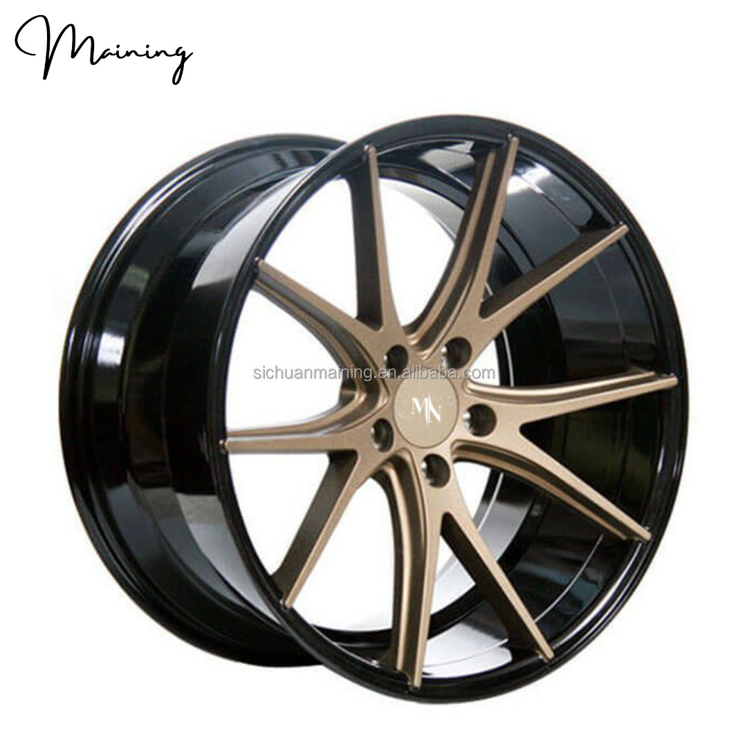 Brown Black Lips 5x114.3 Rims Forged Wheels For Nissan 370Z Altima POLARIS Slingshot SUBARU Impreza WRX Impreza WRX STI Wheels