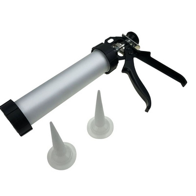 600ml Hot Sale  Alloy Steel electric cordless sausage pneumatic dual caulking gun