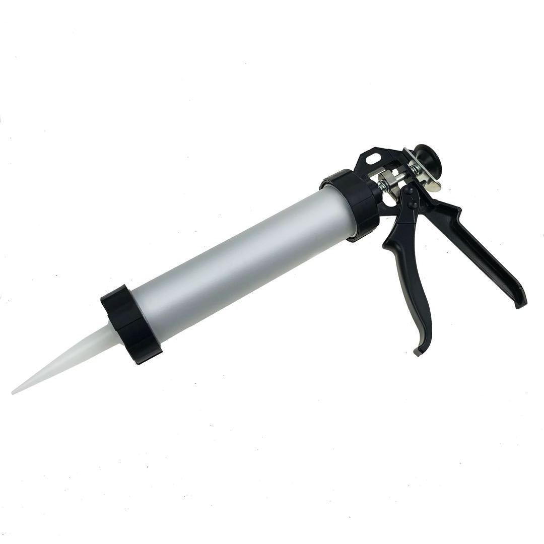 600ml Hot Sale  Alloy Steel electric cordless sausage pneumatic dual caulking gun