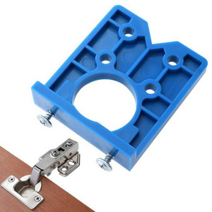 35mm Forstner Drill Bits   Portable Dowel Jig ABS Hinge Drilling Jig  for Furniture Door Cabinet Hinge Boring Installation