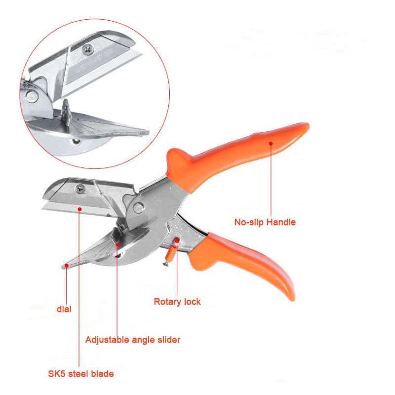 Multi Angle Mitre Trunking Scissor PVC 45-120 Deg good Automatic Wire Duct Plastic Pipe Mitre Trim Cutter