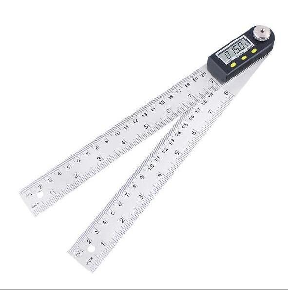 0-200mm Digital Angle Ruler Finder Protractor Stainless Steel Electronic 2-in-1 Digital Angle Ruler