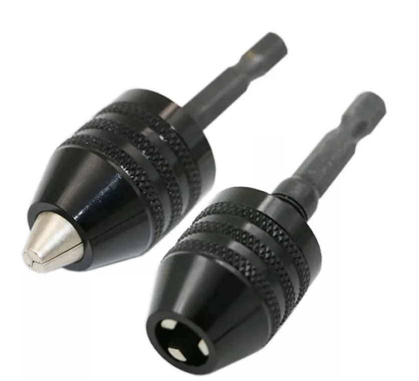 0.3-6.5mm Mini Keyless Drill Chuck 6.35mm 1/4