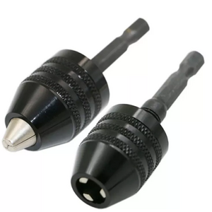 0.3-6.5mm Mini Keyless Drill Chuck 6.35mm 1/4" Hex Shank Quick Change Adapter Converter Electric Drill Chucks