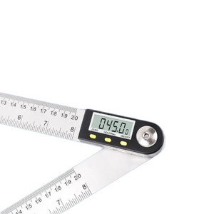 0-200mm Digital Angle Ruler Finder Protractor Stainless Steel Electronic 2-in-1 Digital Angle Ruler