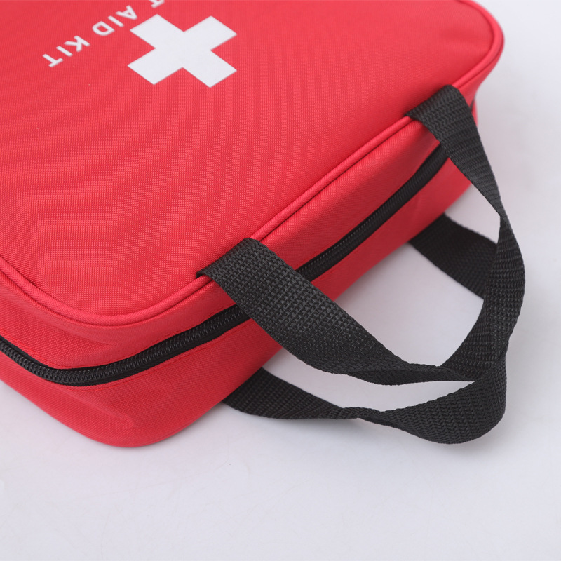 First Aid Bag First Aid Kit Empty Medical Storage Bag Red Trauma Bag for Emergency First Aid Kits