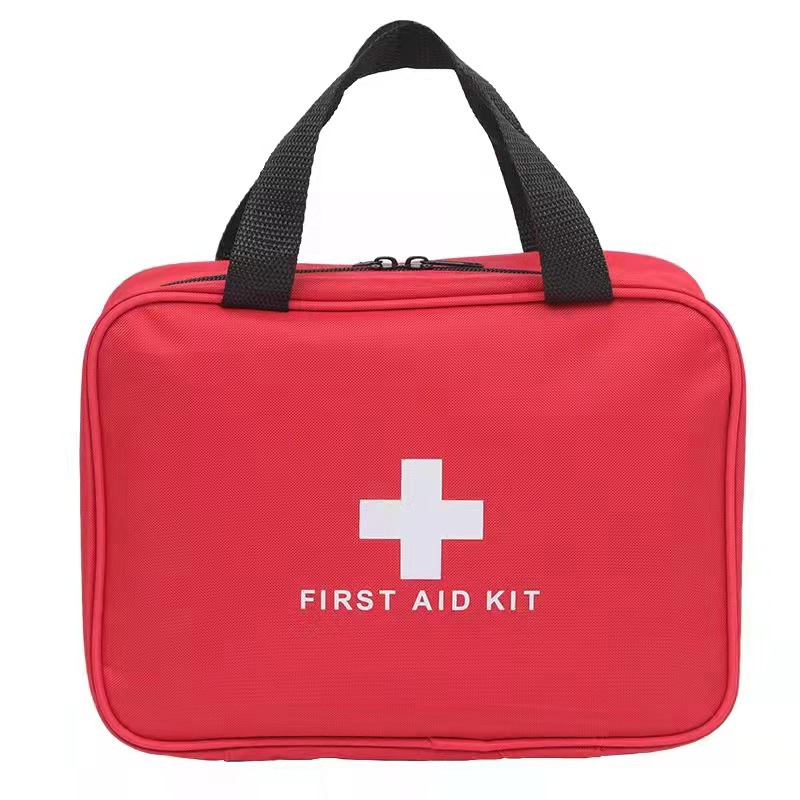 First Aid Bag First Aid Kit Empty Medical Storage Bag Red Trauma Bag for Emergency First Aid Kits