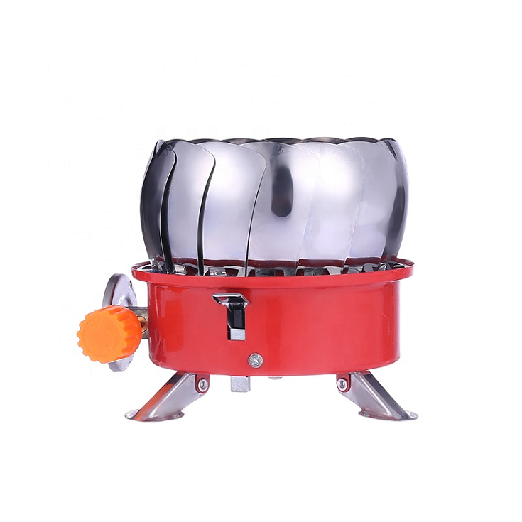 Outdoor butane gas cartridge windproof camping stove lotus gas burner stove Mini Portable Cooking Picnic Gas Stove