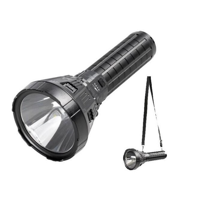 Camping Outdoor 30W Super Bright USB Rechargeable Strong Light Torch Portable Big Size LED Flashlight with Lanyard