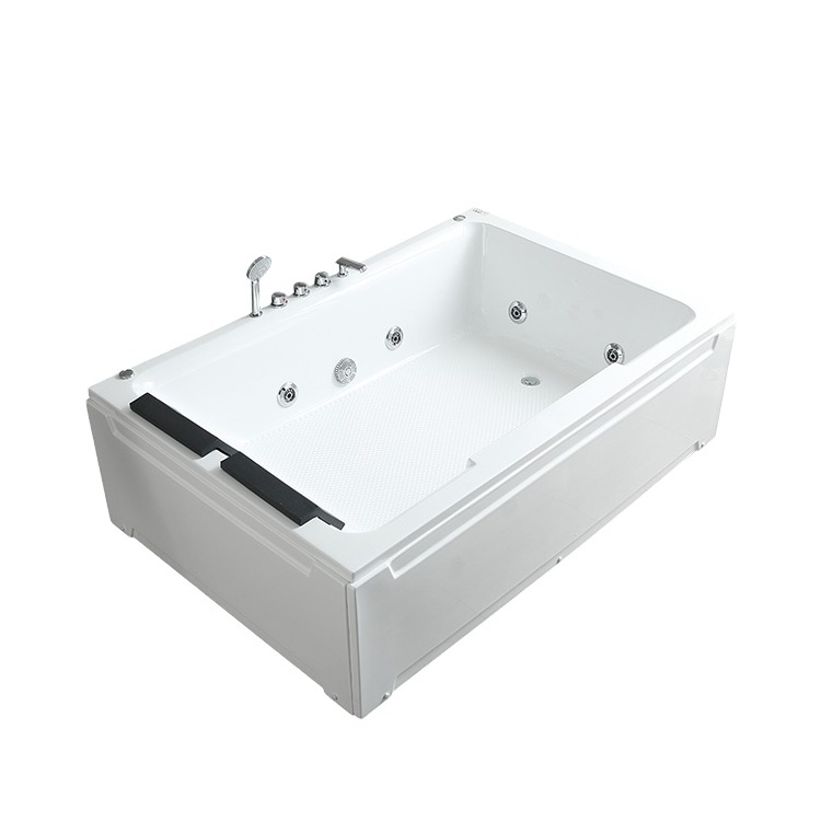 Factory Hot Sale Indoor Hydro Massage Air jet 2 Person Whirlpool Bathtub with Led Lights Jacuzz Tub for a Serene