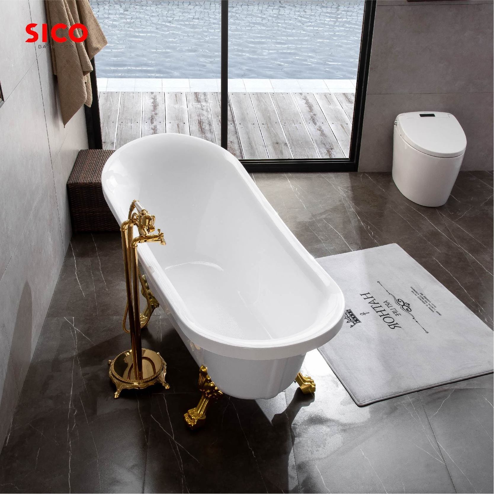 Retro Basin Acrylic Free Standing Fiberglass Four Boot Tub Mini Clawfoot Corner Bathtub Price With 4 Legs