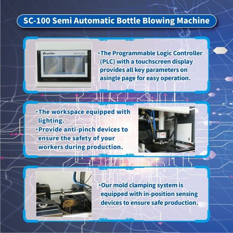 Taizhou Sico Semi-Auto PET Plastic Bottle Blowing Machine 5 Gallon Blow Molding/Moulding Machine for Manufacturing Plant