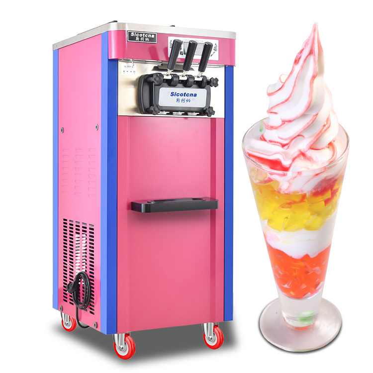 Cheap Price China Ice Cream Making Machine Beverage Store Automatic Multi-Flavour Three-Color Vending Machine