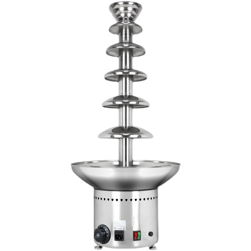 Stainless Steel 4/5/6 Tier Chocolate Fountain for Home Office Party Wedding Catering Chocolate Cheese Waterfall Maker