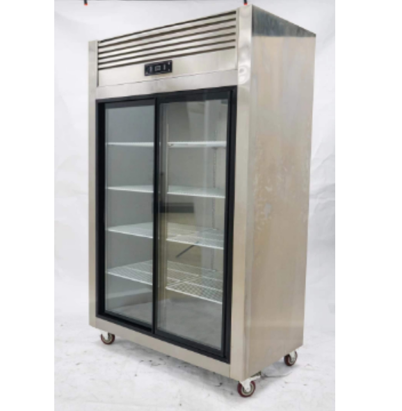 Sicotcna SDC-1000 Two Door Glass Reach-In Refrigerators 2 doors 8 shelves 33DF to 41DF 35 cu .ft display  freezer