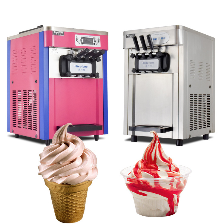 Snack Commercial Frozen Yogurt Maker Air Pump Soft Serve Ice Cream Vending Machine Wholesale Ice Cream Machine