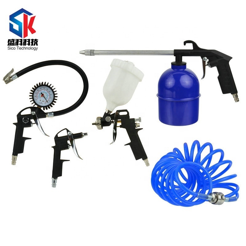 Sicopro Air Compressor Accessories Tool Kit Spray Gun 5pcs Manufacturer Spraying Guns