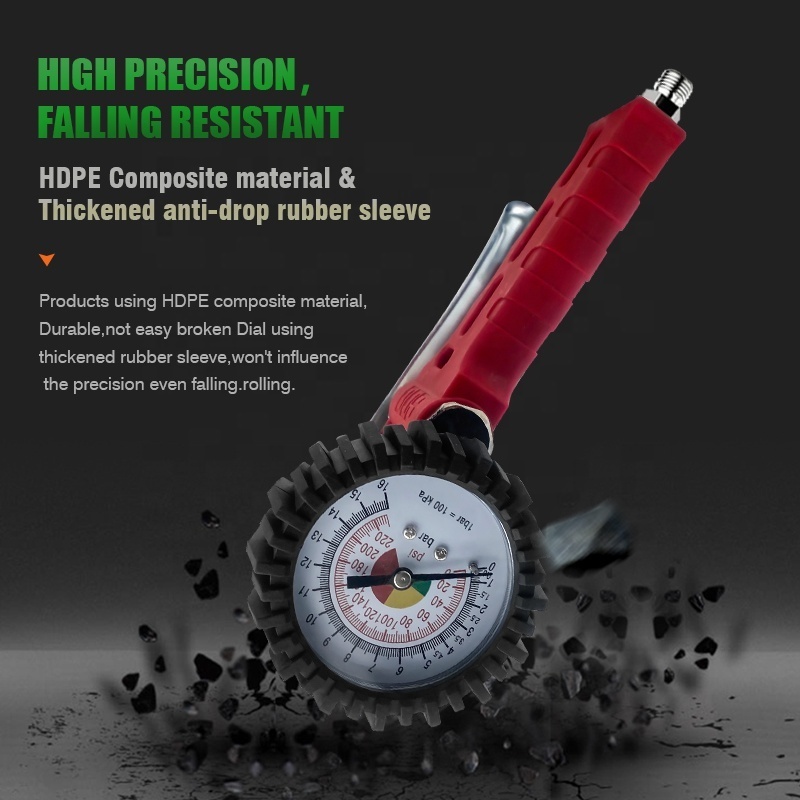 Accurate Air Pressure Gauge for Tire Inflation Band Deflating Air Gun TG-25 Precision Tire Pressure Gun