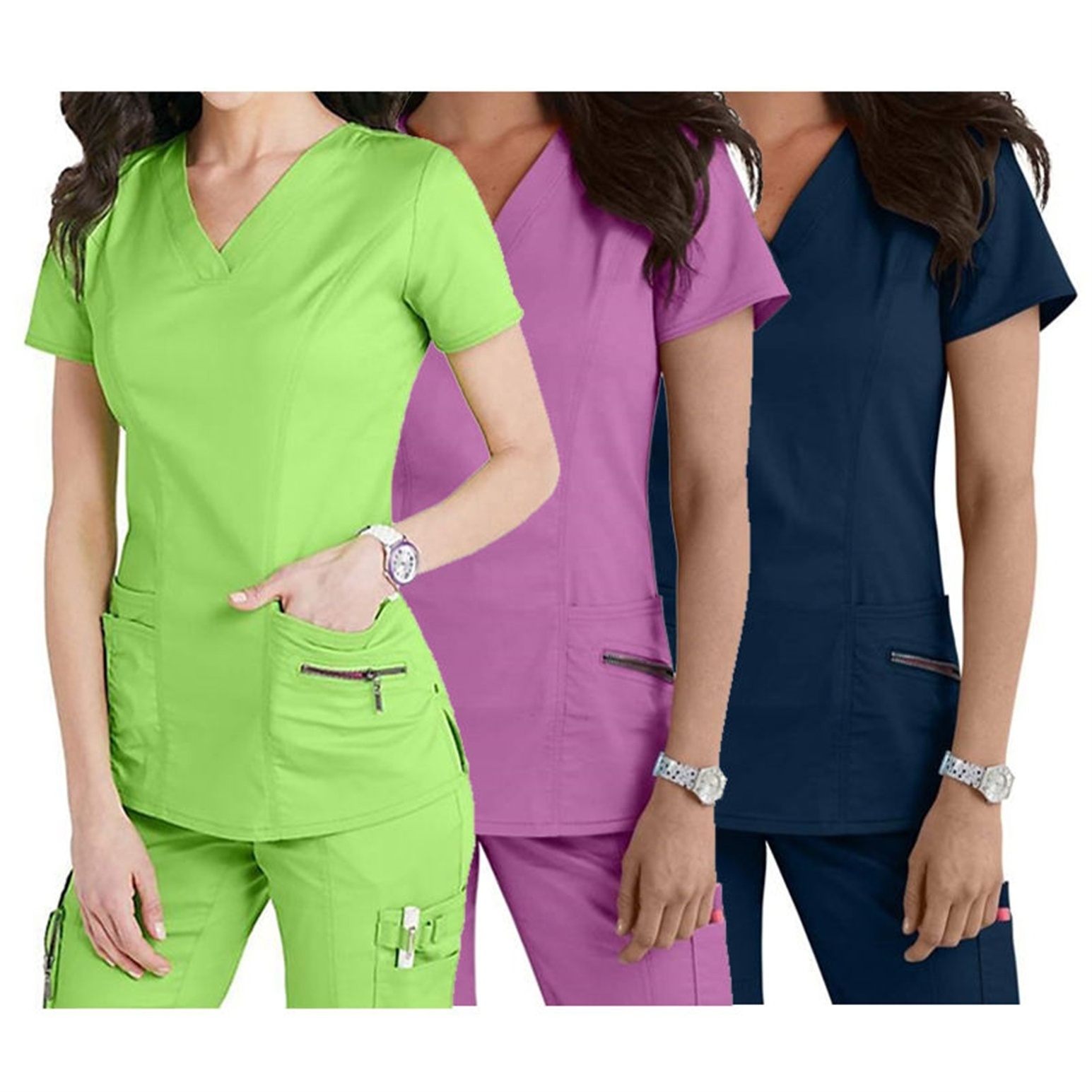 custom logo wholesale anti wrinkle quick dry breathable slim fit top jogger nursing medical lab hospital uniforms scrubs