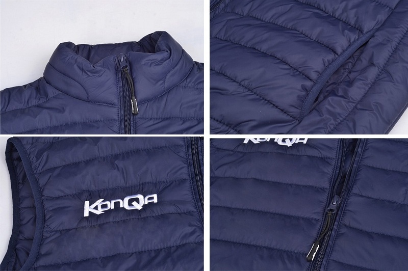 OEM Custom Print Logo Work Wear Company Uniform Nylon Mens Quilted Padded Down Puffer Jacket Vest