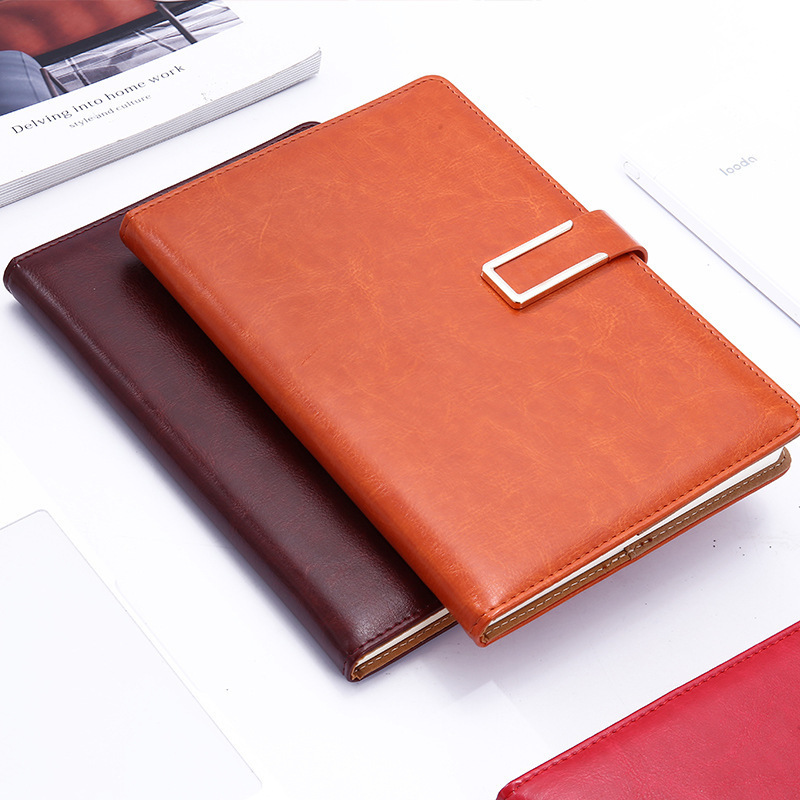 Classical Business Notebook Custom Planner Printing a5 Leather Notebook wIth logo