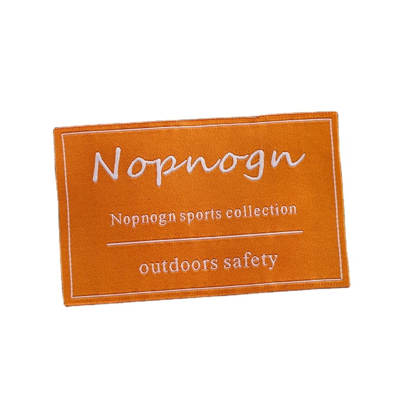 High density custom logo woven labels manufacturing processes woven labeling making machine for clothing