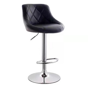 white colored modern bar stool nordic bar stool white base  for heavy people