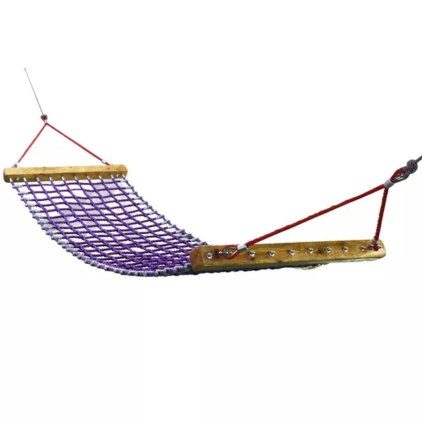 Heavy Duty Outdoor Hammock swing made of combination rope for commercial use playground