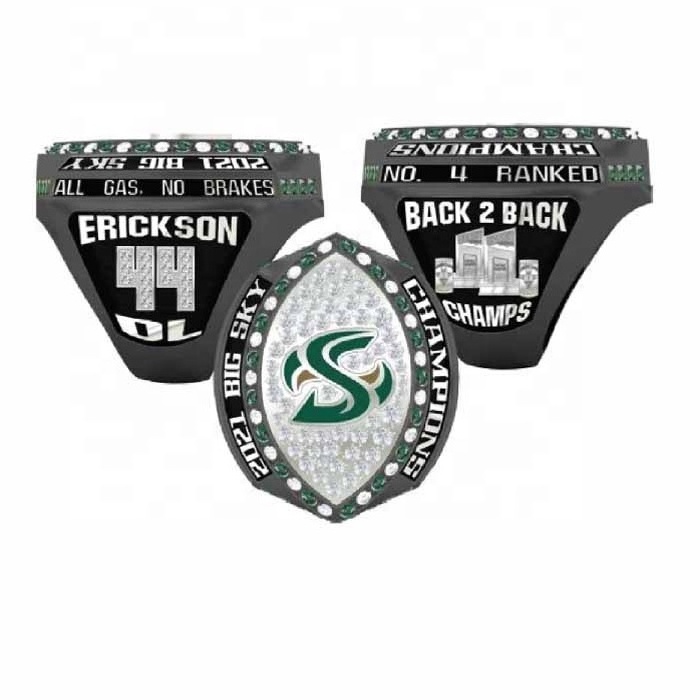 Cheap Customized Champion Ring Softball Baseball Football Champion Ring Gold Plated Exquisite Men's Jewelry