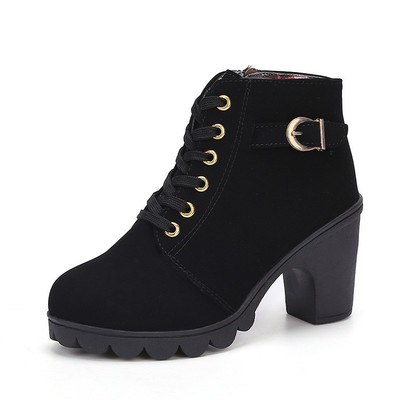 Latest Fashion casual botas plus size sexy boots for women shoes thick heel women ankle boots