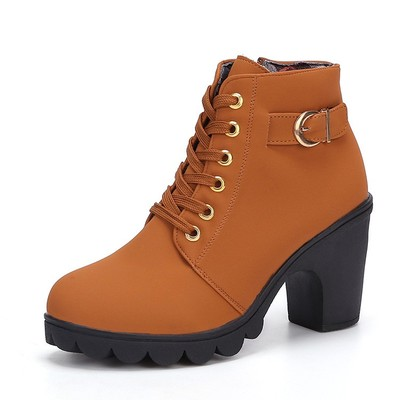 Latest Fashion casual botas plus size sexy boots for women shoes thick heel women ankle boots