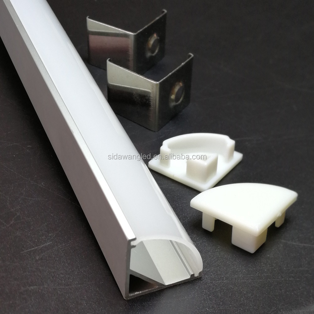 V Slot 1616 Triangle Aluminum Profile Wardrobe Kitchen Cabinet Corner Joint Alu LED Profile