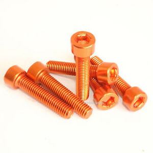 colorful aluminium 7075 6063 6061 anodized cap head bolt