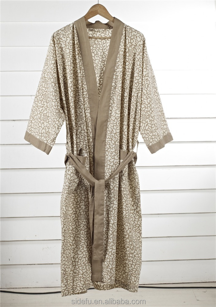 Wholesale Cheap Hotel 100 Cotton Spa Kimono Robe