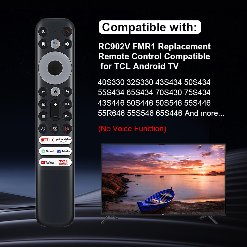 Wholesale TV Remote Control TV Universal Remote New RC902V Replaced IR Remote Control Fits for TCL Android Smart TV