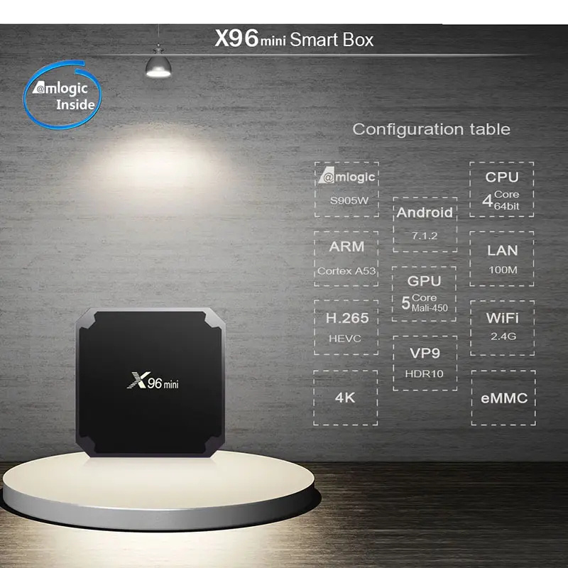 Xnxx Tv Box Manufacturers IPTV Streaming 4K Set-top box Amlogic S905 New X96 mini Android TV Box