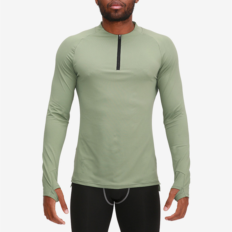 Sidiou Group Men's Fashion Long Sleeve Compression Shirt Sports Fitness Training Tops Muscle Sportswear Gym Bodybuilding Shirts