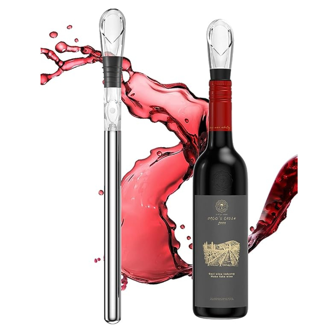 High Quality 304 Stainless Steel Reusable Bottle Wine Chiller Stick 3-in-1 Rapid Iceless wine cooler stick