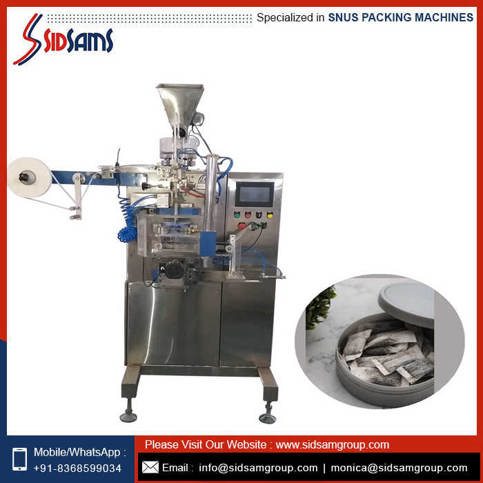 Factory Price Automatic 500g Snus Packing Machine Automatic Pouch Filling Snus Packing Machine For Sale