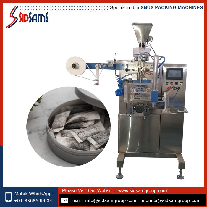 High Quality Snus Pouch Packing Machine Automatic Snus Pouch Packing Filling Machine At Low Price