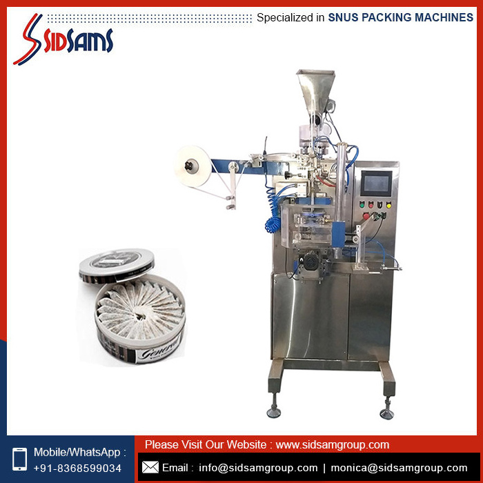 High Quality Snus Pouch Packing Machine Automatic Snus Pouch Packing Filling Machine At Low Price