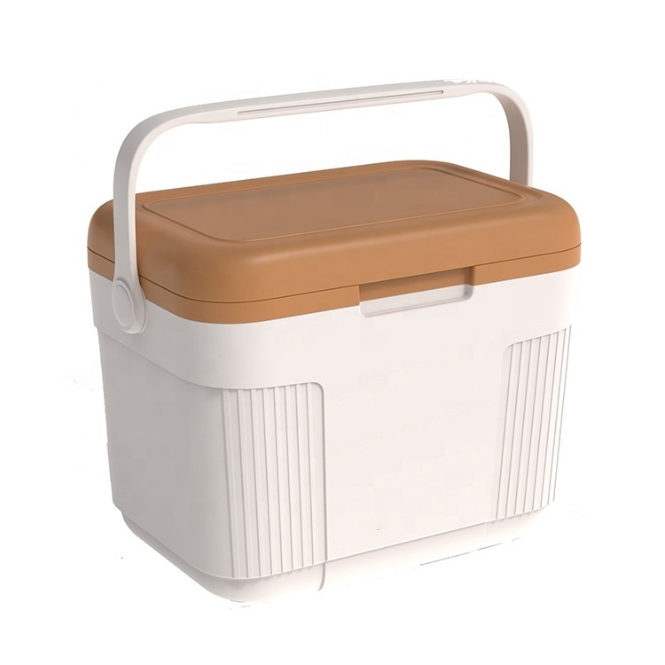 22L Customized Outdoor Mini Camping Cooler Box Waterproof Plastic Handled Portable Cooler Box