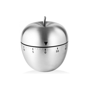 Apple Shape Kitchen Timer Popular  Mechanical Timer Stainless Steel Countdown Timer