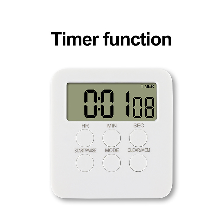 Large LCD Clock Countdown Timer Loud Alarm for Cooking Baking Kitchen Office Bathroom Classroom digital magnetic kitchen timer